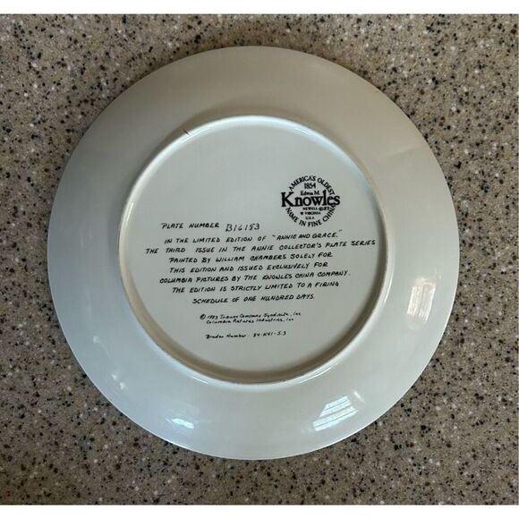 Set Of 3 Vintage Knowles collector plates Orphan Annie Series 1982 - Picture 5 of 7